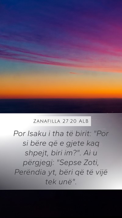 Zanafilla 27:20 ALB Bible Verse Image