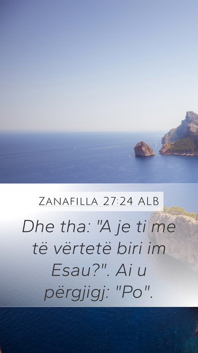 Zanafilla 27:24 ALB Bible Verse Image