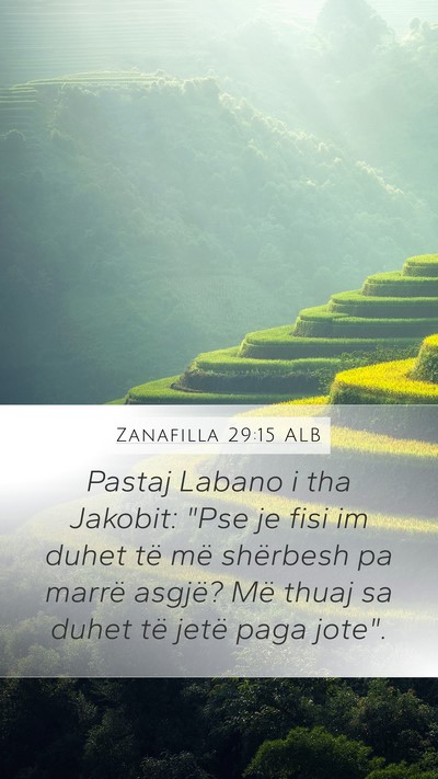 Zanafilla 29:15 ALB Bible Verse Image