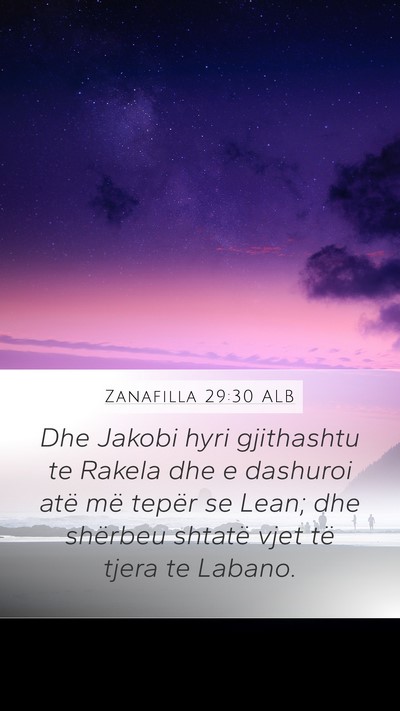 Zanafilla 29:30 ALB Bible Verse Image