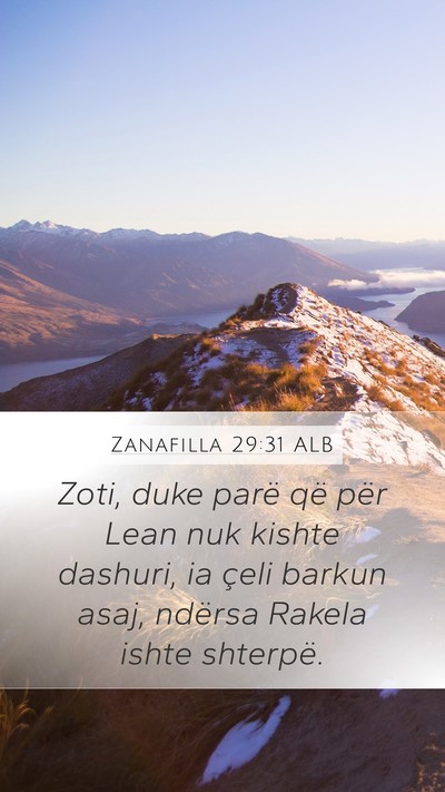 Zanafilla 29:31 ALB Bible Verse Image