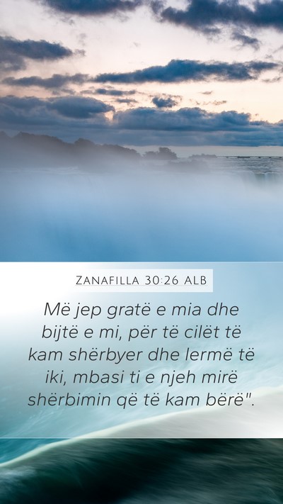 Zanafilla 30:26 ALB Bible Verse Image