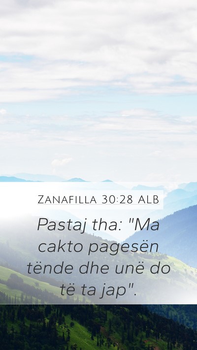 Zanafilla 30:28 ALB Bible Verse Image