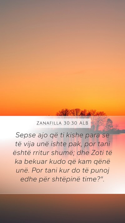 Zanafilla 30:30 ALB Bible Verse Image