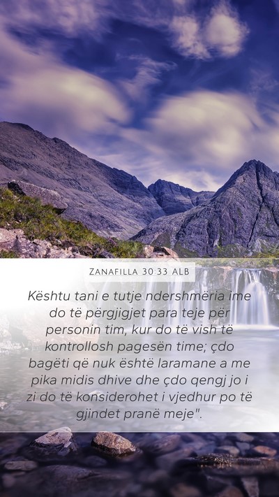 Zanafilla 30:33 ALB Bible Verse Image