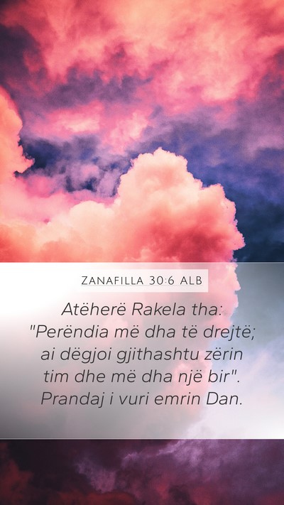Zanafilla 30:6 ALB Bible Verse Image