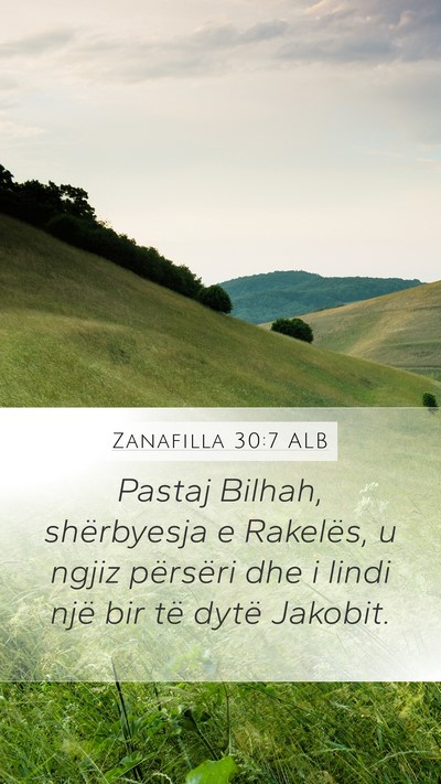 Zanafilla 30:7 ALB Bible Verse Image