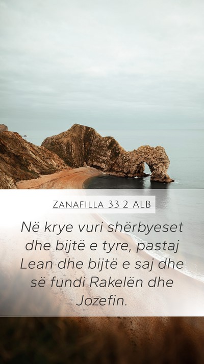 Zanafilla 33:2 ALB Bible Verse Image