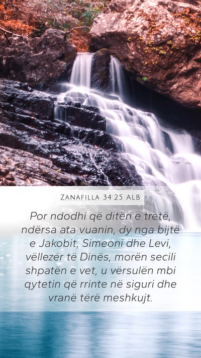 Zanafilla 34:25 ALB Bible Verse Image