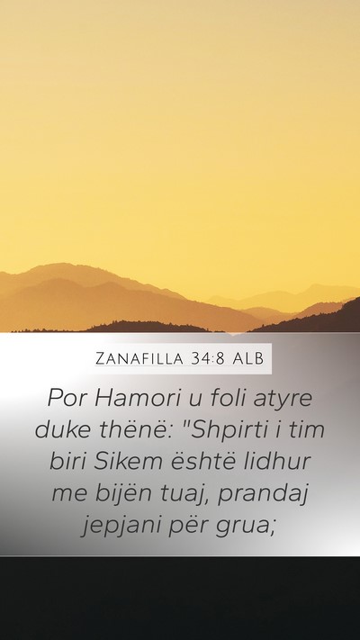 Zanafilla 34:8 ALB Mobile Phone Wallpaper - Por Hamori u foli atyre duke thënë: 