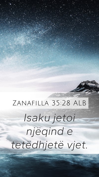 Zanafilla 35:28 ALB Bible Verse Image
