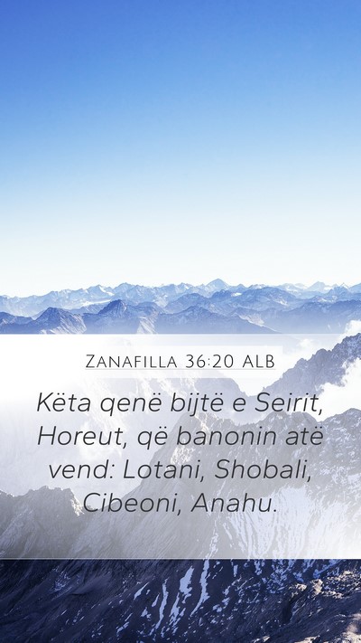 Zanafilla 36:20 ALB Bible Verse Image