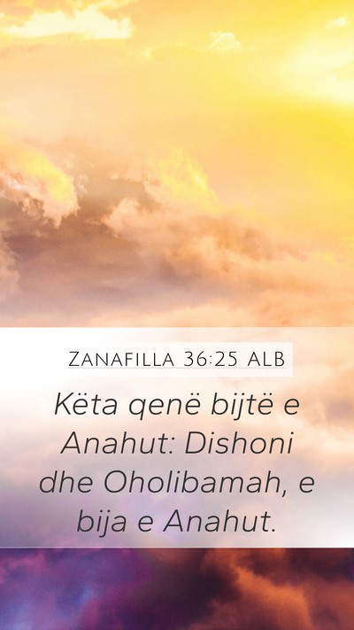 Zanafilla 36:25 ALB Bible Verse Image