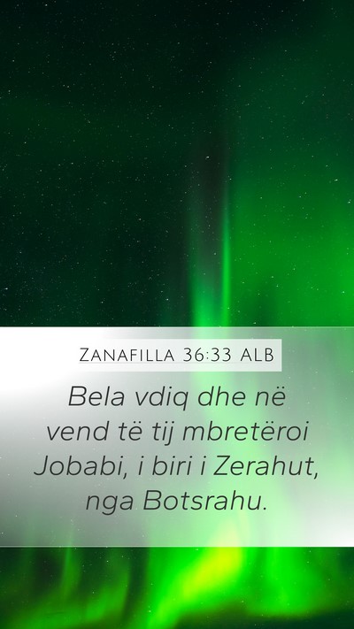 Zanafilla 36:33 ALB Bible Verse Image