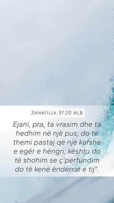 Zanafilla 37:20 ALB Bible Verse Image