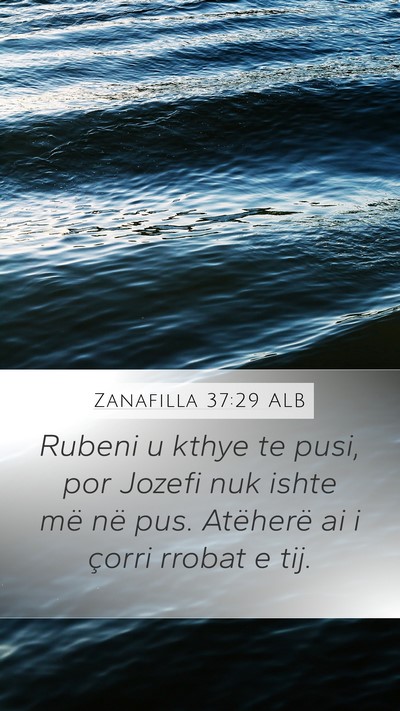 Zanafilla 37:29 ALB Bible Verse Image