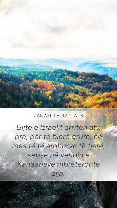 Zanafilla 42:5 ALB Bible Verse Image