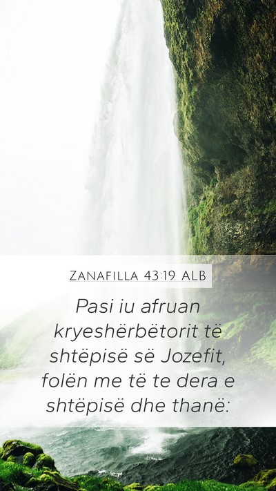 Zanafilla 43:19 ALB Bible Verse Image