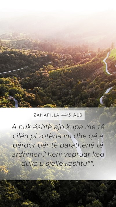 Zanafilla 44:5 ALB Bible Verse Image