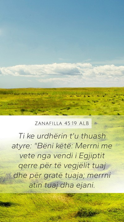 Zanafilla 45:19 ALB Bible Verse Image