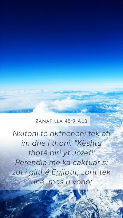 Zanafilla 45:9 ALB Bible Verse Image