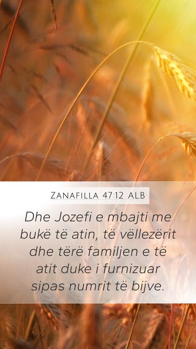 Zanafilla 47:12 ALB Bible Verse Image