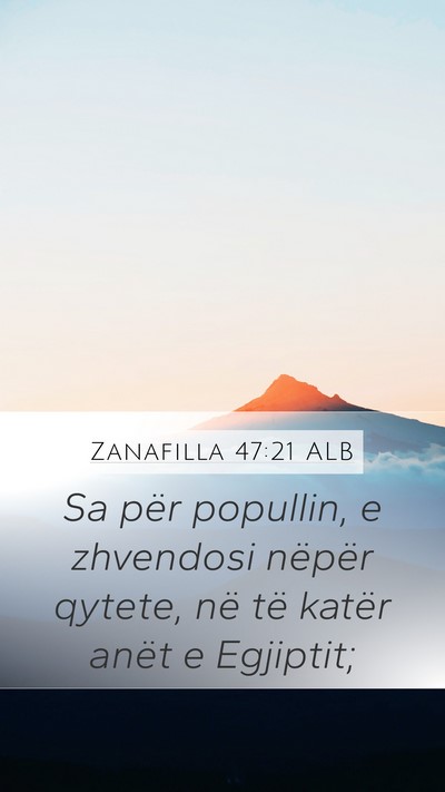 Zanafilla 47:21 ALB Bible Verse Image
