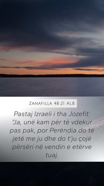 Zanafilla 48:21 ALB Bible Verse Image