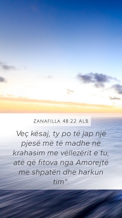 Zanafilla 48:22 ALB Bible Verse Image