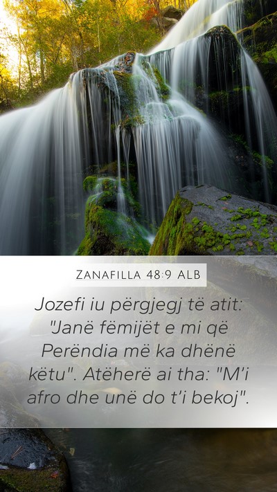 Zanafilla 48:9 ALB Bible Verse Image