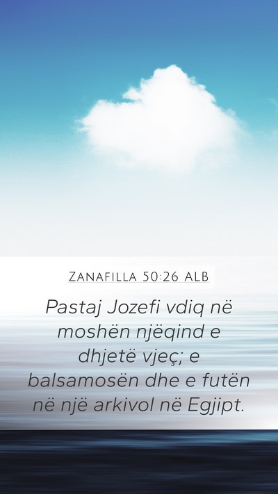 Zanafilla 50:26 ALB Bible Verse Image