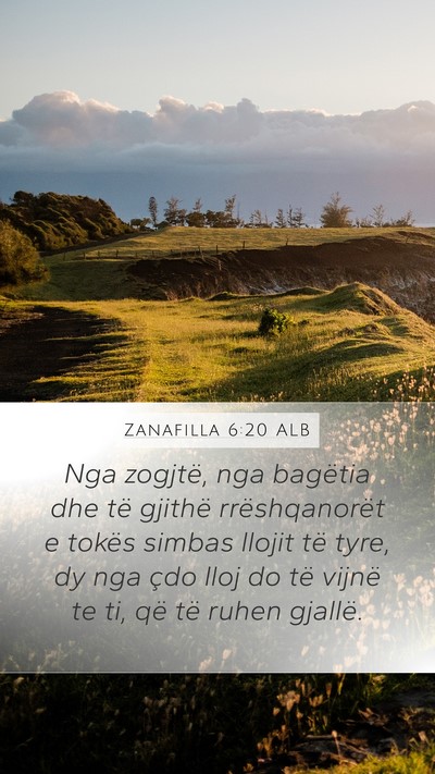 Zanafilla 6:20 ALB Bible Verse Image