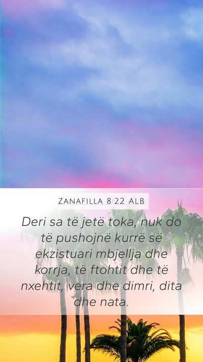 Zanafilla 8:22 ALB Bible Verse Image
