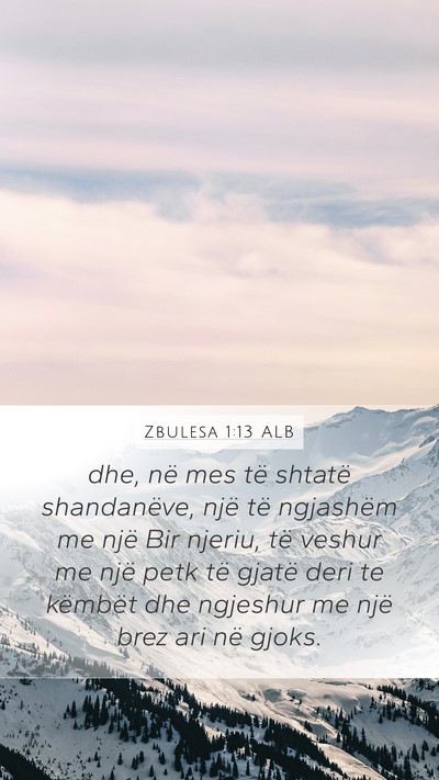 Zbulesa 1:13 ALB Bible Verse Image