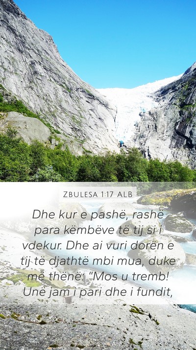 Zbulesa 1:17 ALB Bible Verse Image