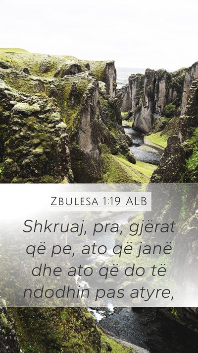 Zbulesa 1:19 ALB Bible Verse Image