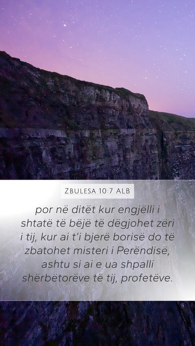 Zbulesa 10:7 ALB Bible Verse Image
