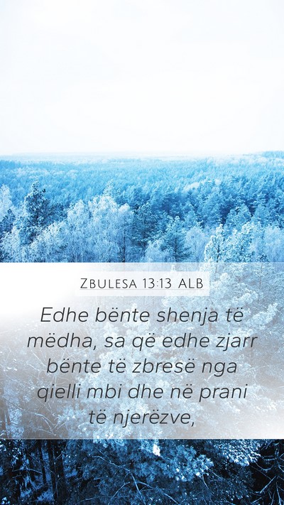 Zbulesa 13:13 ALB Bible Verse Image