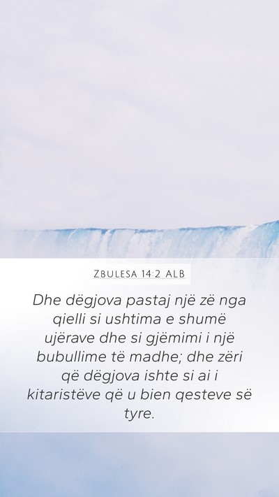 Zbulesa 14:2 ALB Bible Verse Image