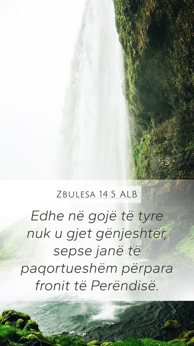 Zbulesa 14:5 ALB Bible Verse Image