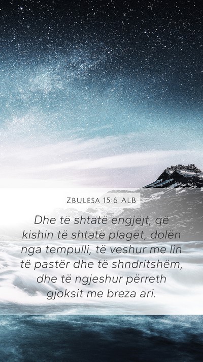Zbulesa 15:6 ALB Bible Verse Image