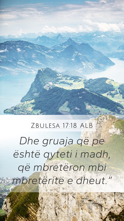 Zbulesa 17:18 ALB Bible Verse Image
