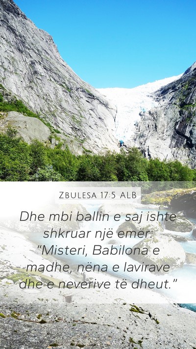 Zbulesa 17:5 ALB Bible Verse Image
