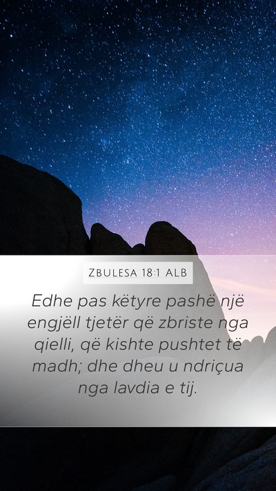 Zbulesa 18:1 ALB Bible Verse Image