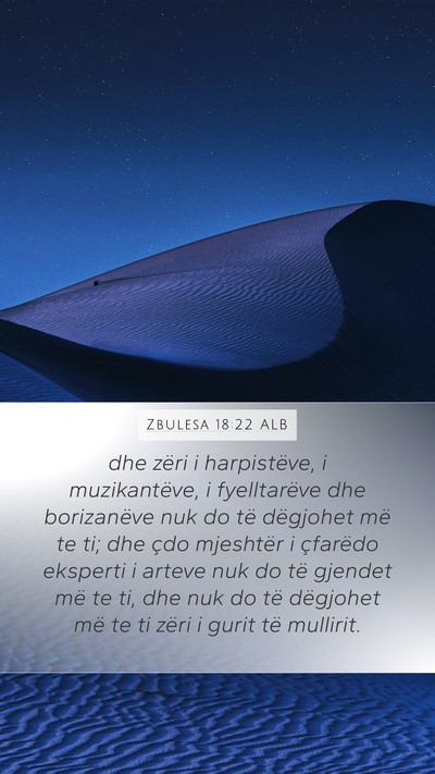 Zbulesa 18:22 ALB Bible Verse Image