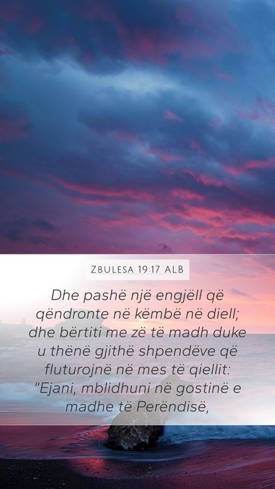 Zbulesa 19:17 ALB Bible Verse Image