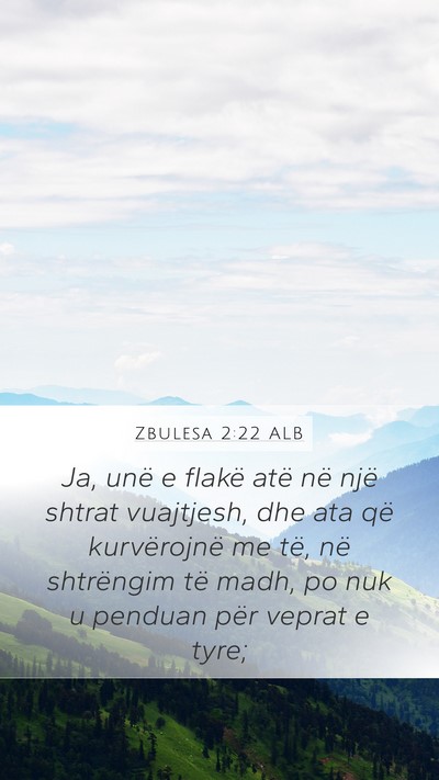 Zbulesa 2:22 ALB Bible Verse Image