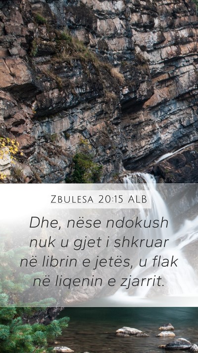 Zbulesa 20:15 ALB Bible Verse Image