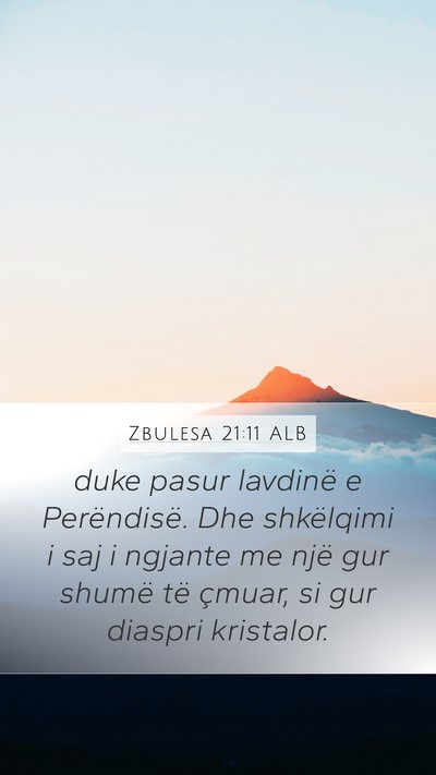 Zbulesa 21:11 ALB Bible Verse Image