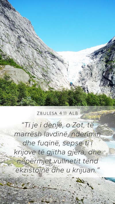 Zbulesa 4:11 ALB Bible Verse Image